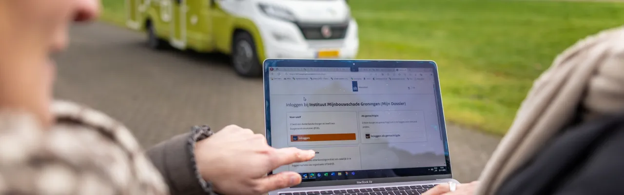Laptop en camper in groningen
