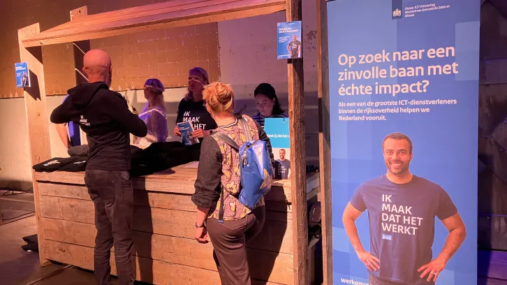 banner en stand arbeidsmarktcommunicatie
