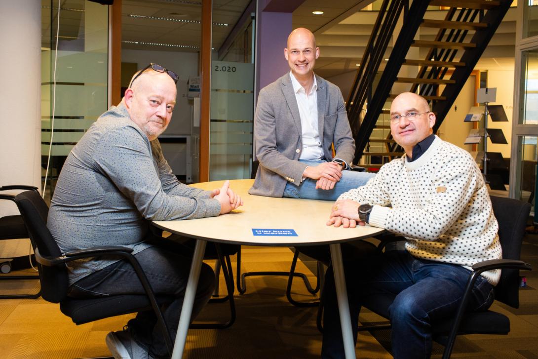 Bart Gottemaker, Henk Dokter en Caspar Bouman van de DICTU Servicedesk